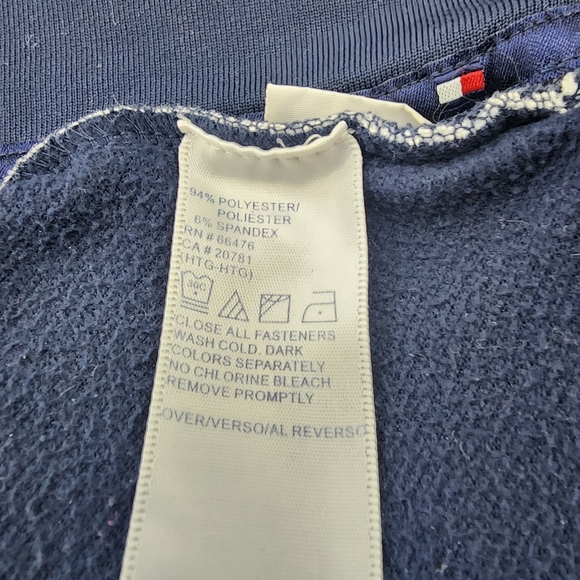 Tommy Hilfiger Navy Blue Zip Up Track Jacket Y2K Plus - Picture 5 of 10